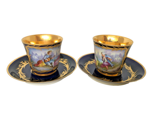 Antico set due tazze e - antico,
